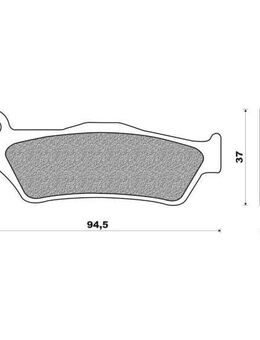Benelli Bremsbeläge vorn BX 440 505 front-brake-pads plaquettes - Eschershausen