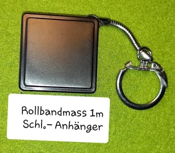 ROLLBANDMASS 1m, 100 Stück als Schl.-Anhänger € 20.00 - Riegelsberg