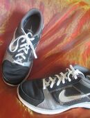 NEU * Damen oder auch Herren * Unisex * Trainings Sport Hallen Lauf Schuhe Sneaker "NIKE" Air Max Fit * Original * Gr. 39/ 6 * schwarz * silber * in 88499