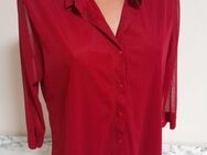 Box#22 Biaggini Bluse L 42/44 3/4-Arm Hemdbluse Netzbluse rot Netz Damen - Mühlberg (Elbe)