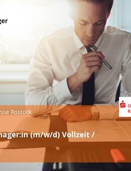 Kreditmanager:in (m/w/d) Vollzeit / Teilzeit - Rostock
