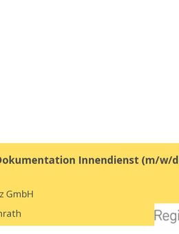 Fachkraft Dokumentation Innendienst (m/w/d) - Herzogenrath