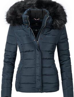 Navahoo Steppjacke Miamor hochwertige Winterjacke m. voluminöser Kunstpelz-Kapuze