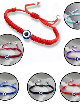 Armbänder Geflochten mit Nazar Boncuk Auge Armband Armschmuck Blau Rot Schwarz  8,90 €* - Villingen-Schwenningen