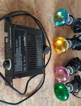 Eurolite Mini 4 Lichtorgel - Lauflicht mit 4 Strahlern 60 Watt 4 x kleine Discostrahler Rot - Blau - Gelb - Grün - Waldbröl