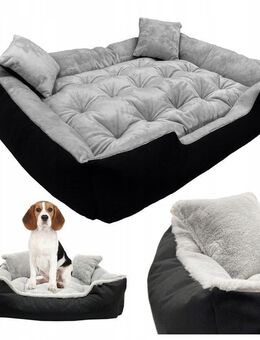 XXL Hundebett Hundekissen Tierbett Katzenbett Hundekorb Schlafplatz 100x75cm Set 44 - Wuppertal