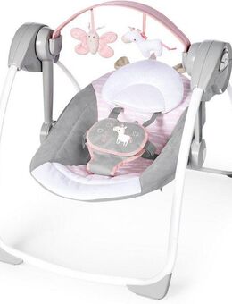 ingenuity Babyschaukel Comfort 2 Go, Flora Unicorn, tragbar