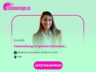 Teamleitung (m/w/d) Corporate Communications - Verl