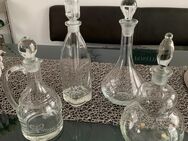 4 Glaskaraffen mit Glasverschluss - Hennef (Sieg)