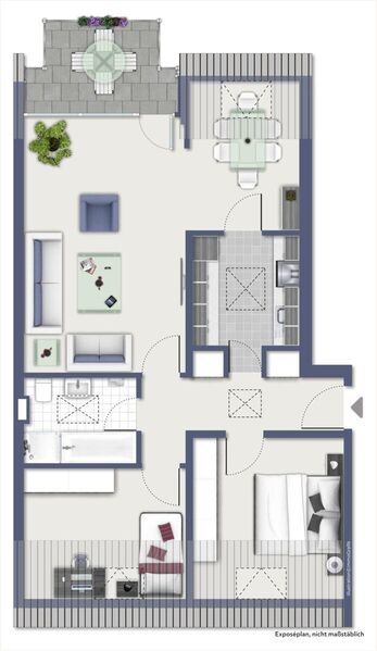 Vermietete Eigentumswohnung mit Balkon im beliebter Wohnlage