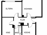 3-Zimmer-Wohnung in Gelsenkirchen Hassel - Gelsenkirchen