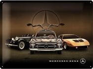 Schönes Mercedews-Benz Blechschild 3 Cars 40x30 cm - München