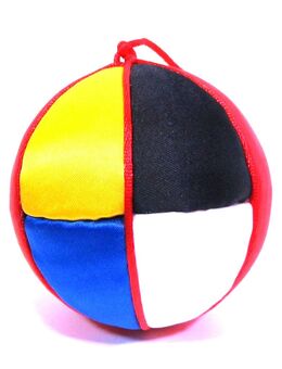 Kugel - Fastnacht / Fasching / Karneval - Stoffüberzug - bunt - Durchmesser: 8cm - Biebesheim (Rhein)