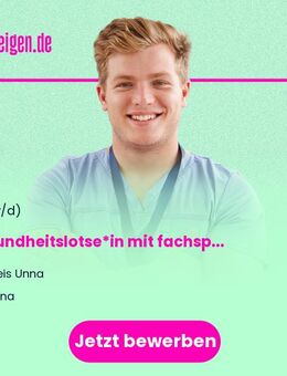 Gesundheitslotse*in mit fachspezifischer Ausbildung und einschlägigem Studium - Unna