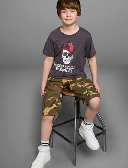 KIDSWORLD T-Shirt Mit Sprüche-Print: KEEP COOL... kurzärmelig, basic geschnitten, Rundhalsausschnitt, aus Baumwolle