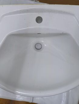 Keramik Waschbecken, weiß, ca. 60 L x 50 T x 20 H - Karlsruhe