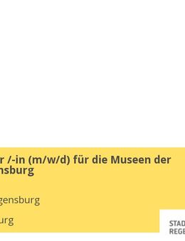 Restaurator /-in (m/w/d) für die Museen der Stadt Regensburg - Regensburg