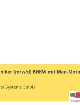 Servicetechniker (m/w/d) BHKW mit Man-Motoren - Mainz Zentrum