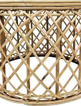 Kayoom Beistelltisch Rattan Tisch Massa 125, Beistelltisch mit Hingucker-Qualität (1-St), Bohostyle, Handgemacht, Naturmaterial, zeitlose Erscheinung