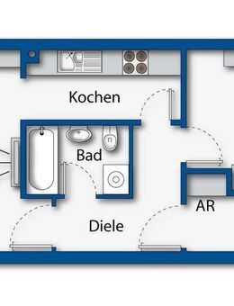 2-Zimmer-Wohnung SR-West mit TG-Stellplatz (vermietet) - Straubing