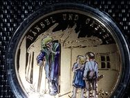 Münze Hänsel und Gretel vergoldet emailliert von 2014 St - Verl Kaunitz