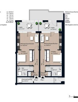 Moderne Duo-Wohnung im Herzen von Oettingen – ideal für Singles oder Zweiparteien! - Oettingen (Bayern)
