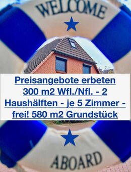 über 300 m2 Wfl/Nfl. - xxl Landhaus für 2 Familien oder große Familie - FREI - 2 x 5 Zimmer - Kamin - Sauna - riesiger Keller - - Schenefeld (Landkreis Pinneberg)