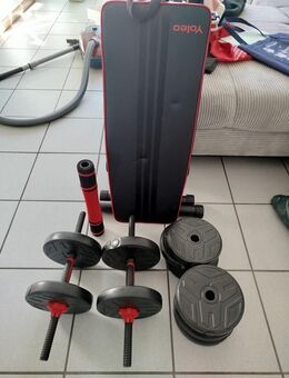 Hantelbank mit Gewichten bis 40kg - Hamm