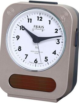 FILIUS zeitdesign Funkwecker Solar, Beleuchtung, Made in Germany, Schlafzimmer