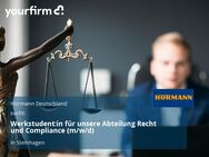 Werkstudent:in für unsere Abteilung Recht und Compliance (m/w/d) - Steinhagen (Nordrhein-Westfalen)