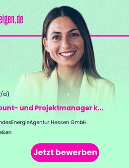 Account- und Projektmanager (m/w/d) kommunaler Klimaschutz Mittelhessen - Wiesbaden