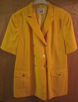 Gr. 42: Blusen-Jacke/Blazer, gelb "mondi" + Kostüm, beige "Ralph“ - München