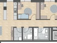 Unverbaubar! 4-Zi-Whg. mit großem Westbalkon und Blick ins Grüne - WE 1.1 - Gailingen (Rhein)