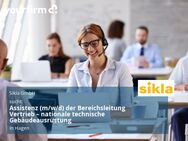 Assistenz (m/w/d) der Bereichsleitung Vertrieb – nationale technische Gebäudeausrüstung - Hagen (Stadt der FernUniversität)