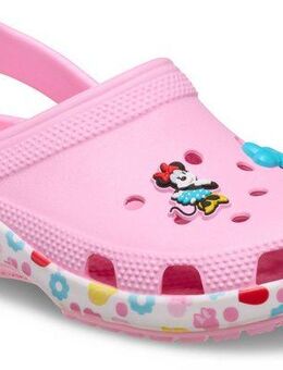 Crocs Kids' Minnie Mouse and Friends Classic Clog Clog Hausschuh mit Jibbitz™-Ansteckern mit Minnie-Maus-Motiven