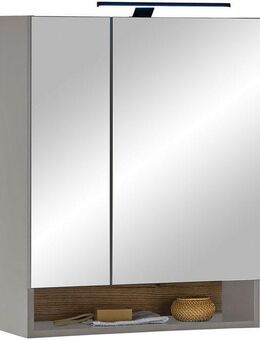 BASIC by Balculina Spiegelschrank Denver Spiegelschrank, Badezimmerschrank BxHxT 60x75x22 (1-St) Breite 60 cm, Tür L/R montierbar, Softclose