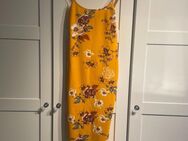 Sommerkleid, Kleid orange, Blumenmuster, Gr.38 - München Berg am Laim