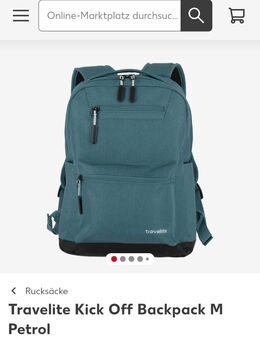 Rucksack Farbe petrol, neuwertig, - Simmozheim
