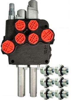 Premium Hydraulikventil 2 SEK 80L 1SEK SCHWIMMEND Verbinder Landmaschinen Landwirt Forst Set21541 - Wuppertal