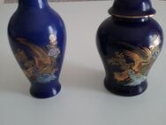 2 kleine blaue Vasen - Dresden