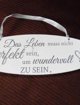 Spruchtafel oval Holz - Kolkwitz