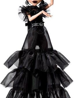 MonsterHigh™ Anziehpuppe Wednesday, Rave’N Wednesday in schwarzem Kleid