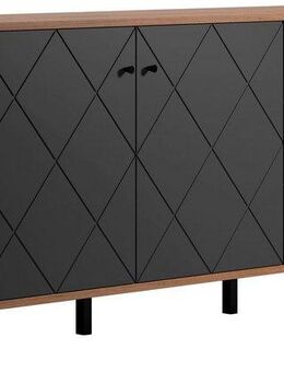 Places of Style Sideboard Molveno (1 St), außergewöhnliches Design mit strukturierten Fronten, Soft-Close