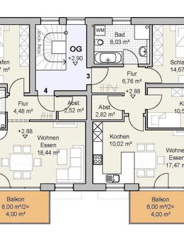 NEUBAU 3 ZKB Erstbezug Sommer 2026, Balkon, nur 5 Wohnungen im Haus , Meitingen Erlingen - Meitingen