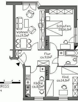 3-Zimmer-Wohnung - ca. 73,18 m² - mit Balkon - in Kürze verfügbar - Hannover