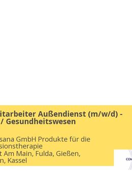 Vertriebsmitarbeiter Außendienst (m/w/d) - Apotheken / Gesundheitswesen - Kassel