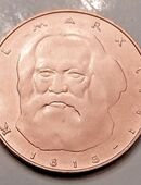 5 Deutsche Mark Gedenkmünze "Karl Marx 1818 - 1883" 1983 Prägeort J in 46325