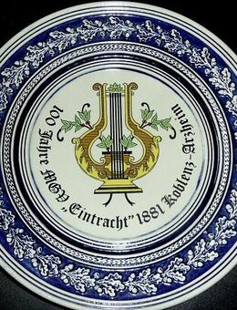 Jubiläumsteller „100 Jahre MGV Eintracht 1881 Koblenz Arzheim“ - Niederfischbach