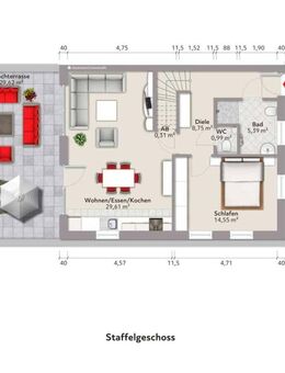 Neubau Maisonette-Whg. mit Dachterrasse in stadtnaher Lage! - Lüdinghausen