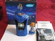 Sigelei Sobra Kit, Blau, Neuwertig, FP. 60€, SAMMLUNGSAUFLÖSUNG!! AKKUTRÄGER, MOD BOX, VAPE, E-Zigarette. - Bühl